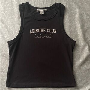 Charlotte Russe Black Crop Top